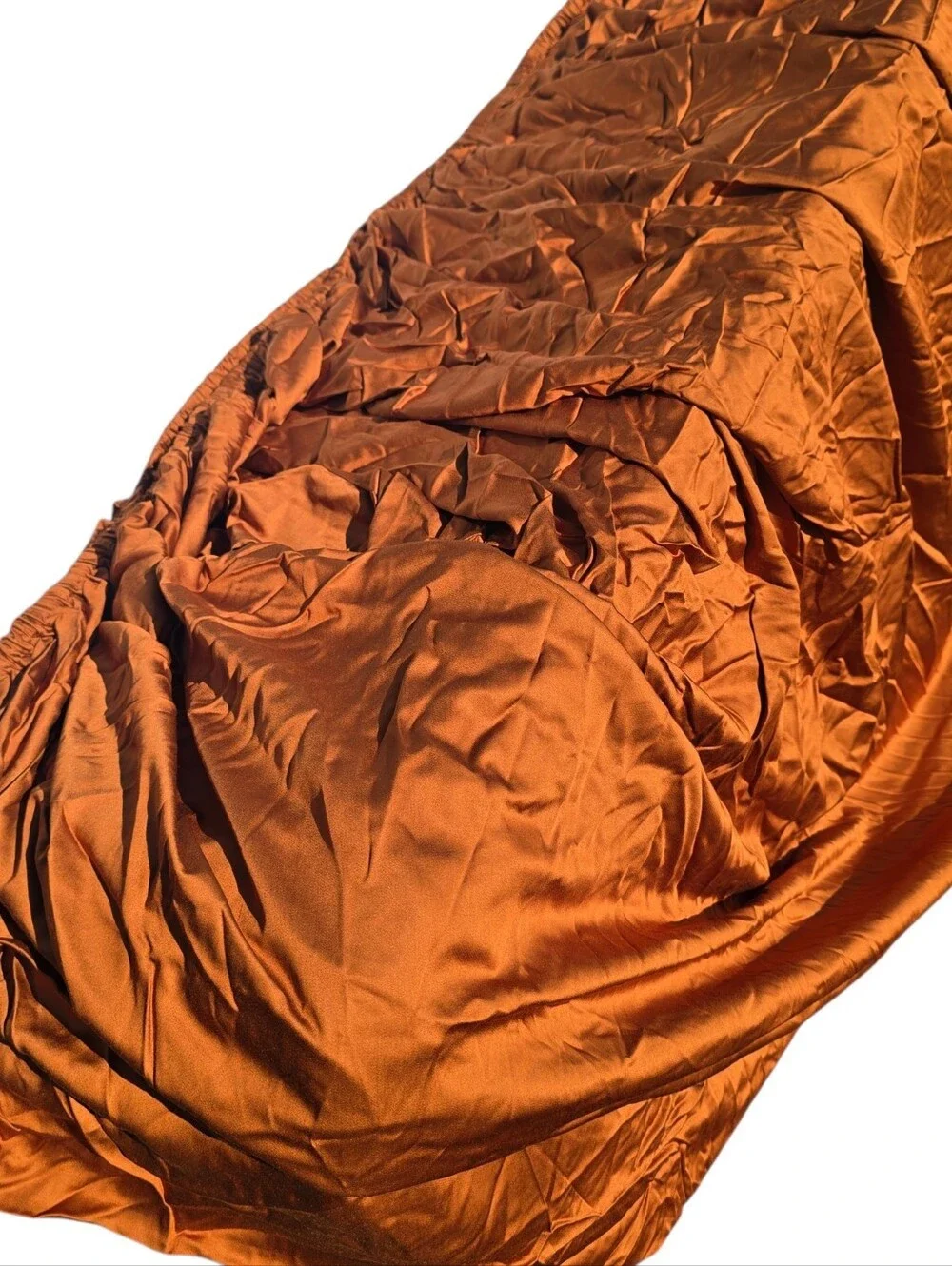 Quince Organic Bamboo Queen Fitted Sheet / 2 Standard Pillow Cases Terracotta